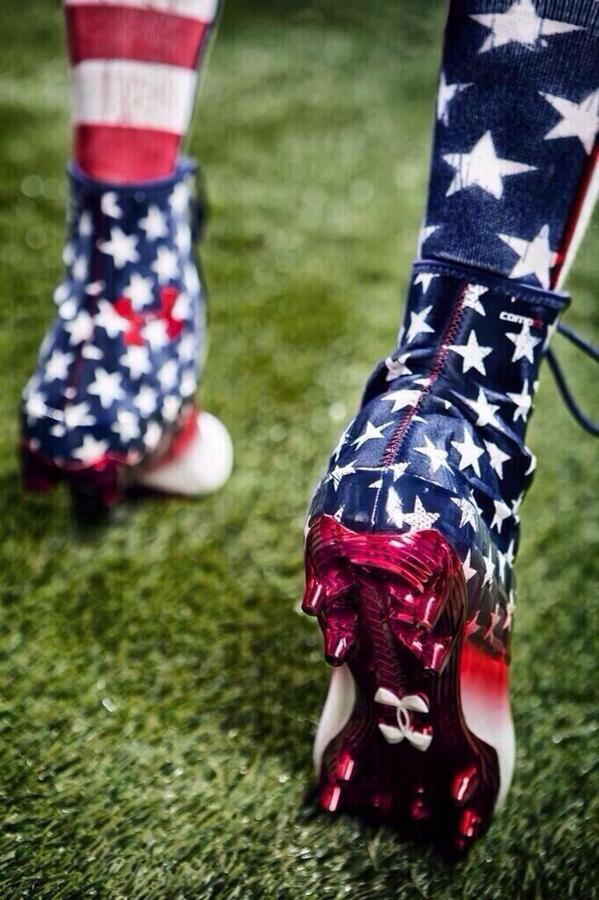 under armour american flag football cleats