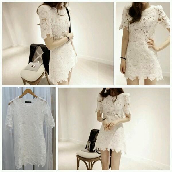 Feminimous's tweet photo. Natania dress Idr 167 All size fit S -L bahan lace http://t.co/RLqQCS3opx