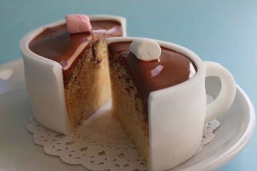 MostYummyToday's tweet photo. Imagine, you want to drink a nice cup of coffee, but then you suddenly realize it's a cupcake! :) #yummy #breakfast http://t.co/tTh9B9yU5R