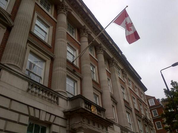 flowygame's tweet photo. Flowy's at Macdonald House today (part of the High Commission of Canada in the UK) to present our research! #OCanada http://t.co/ScJNYktDoi