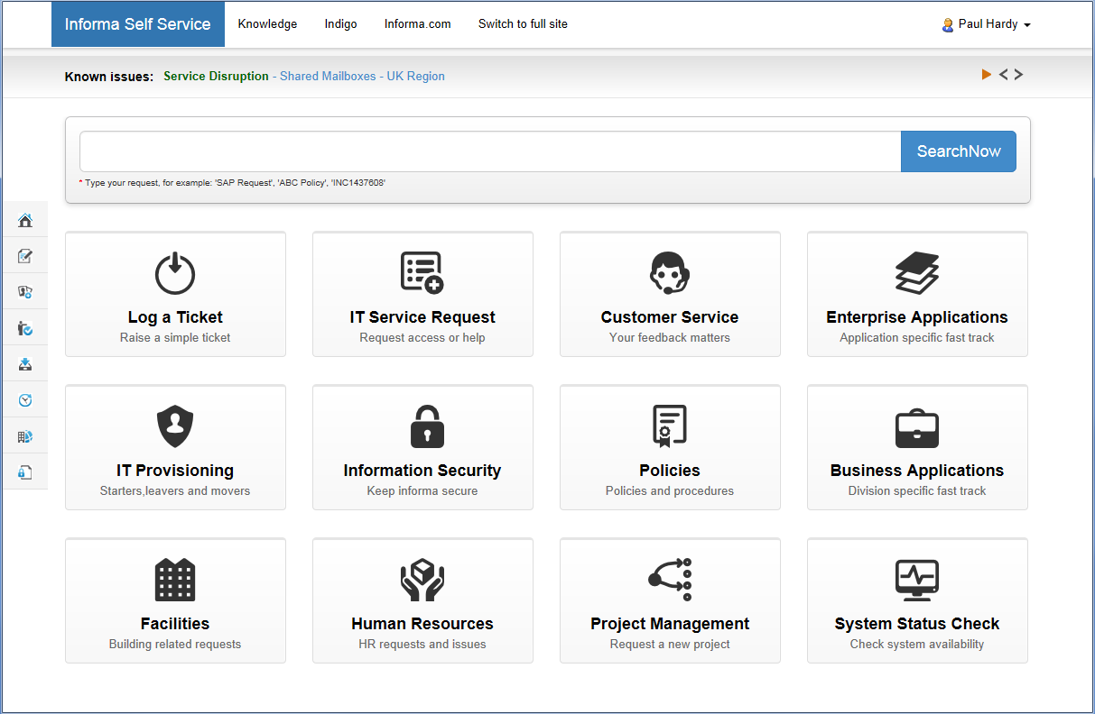 Paul Hardy on Twitter: "Our new @servicenow Employee Self Service. 