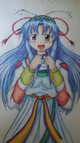 お休みなのでアナログ塗り中です。人生初の塗りも終盤に差し掛かった今思う事は、技術力が足りず、普段デジタルで塗る様には描けないことと、実物として形に残せることの嬉しさと、コピー用紙に描かなければよかったという後悔です。。 