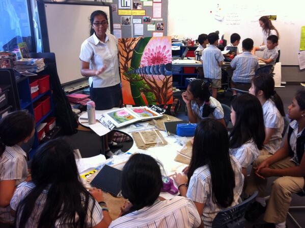 mattcaplin's tweet image. Art in transition. KGV students talk about sketchbooks, process and product at KJS. @ESFEducation