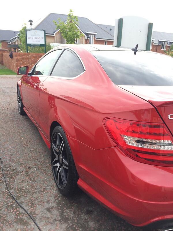 SASValeting's tweet photo. First car of the day.. Mercedes C Class.. #red #newwhite http://t.co/U7JkjOwm33
