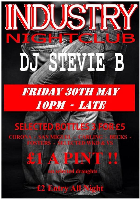TinkerD77's tweet photo. Industry Nightclub, Telford. Tf2 6aq @myviewintelford @CarlaaJadee @ozzymorg @Newport_Events @NaturalAffair @DJSP1KE http://t.co/J1zSWBAyXQ