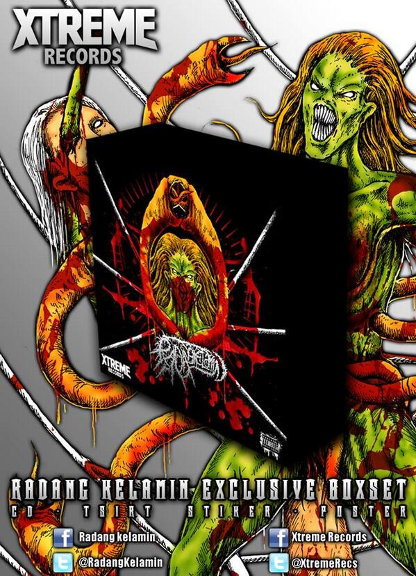 EXTREME RARE RADANG KELAMIN BOXET ! ( CD - TS - POSTER - STIKER )
RELEASE BY <a href="/XtremeRecs/">Xtreme Records</a> ! AVALIABLE AT <a href="/XtremeMerch/">X T R E M E 𖤐₆₆₆</a>