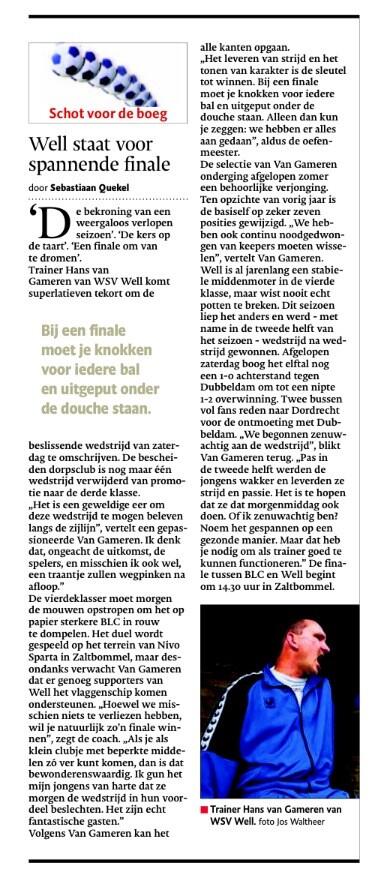 wsvwell's tweet photo. Schot voor de boeg: http://t.co/kDcAzQBSuD