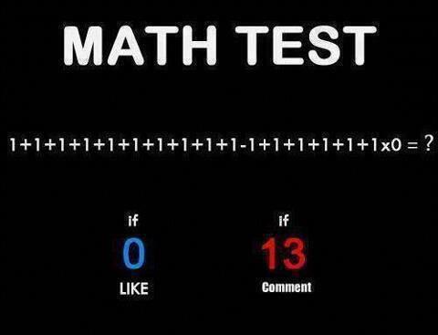 QuotesEducation's tweet photo. Maths test http://t.co/c7ELt3MhT5