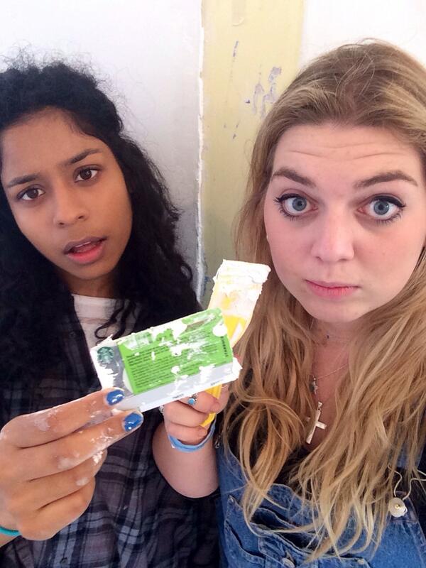 firstly2014's tweet image. Still lots to do here in bermondsey... Polyfilling the walls