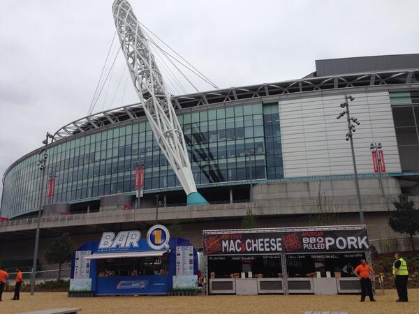<a href="/QuickbarLtd/">Quickbar</a> Up and running at Wembley, who fancies a pint? #EnglandvPeru