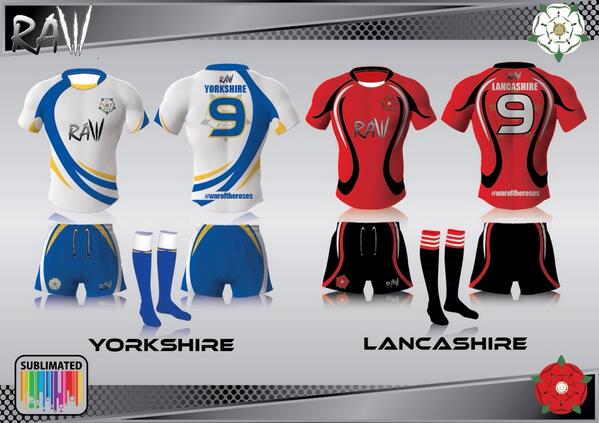 RAWSportswear's tweet photo. Here is our initial designs for #waroftheroses Origin game. RT YORKSHIRE FAV LANCASHIRE. #rugbyleague http://t.co/sg9qjTTgHm