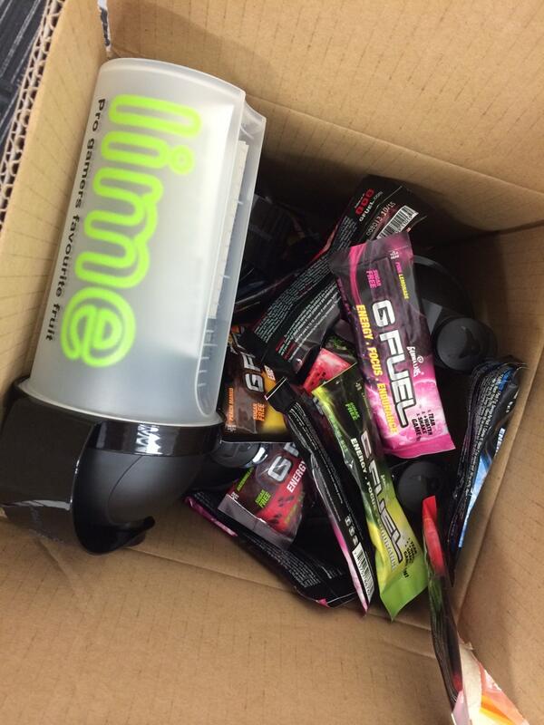 Oooh @Limexb have sent me a #CarePackage of Gamma GFuel! With loads of samples &amp; shakers to GIVEAWAY! ReTweet #RT <3