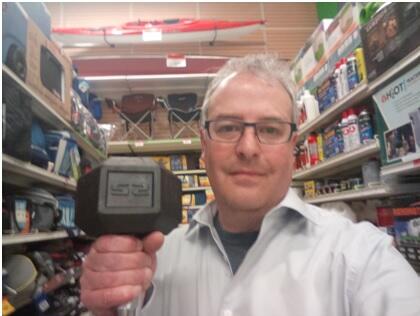 jonprosser's tweet photo. City Chase Photo Hunt Contest.  25lb dumbbell and a canoe (under the kayak)  @CityChaseCanada #citychasephotohunt http://t.co/AuZq5Wcst5