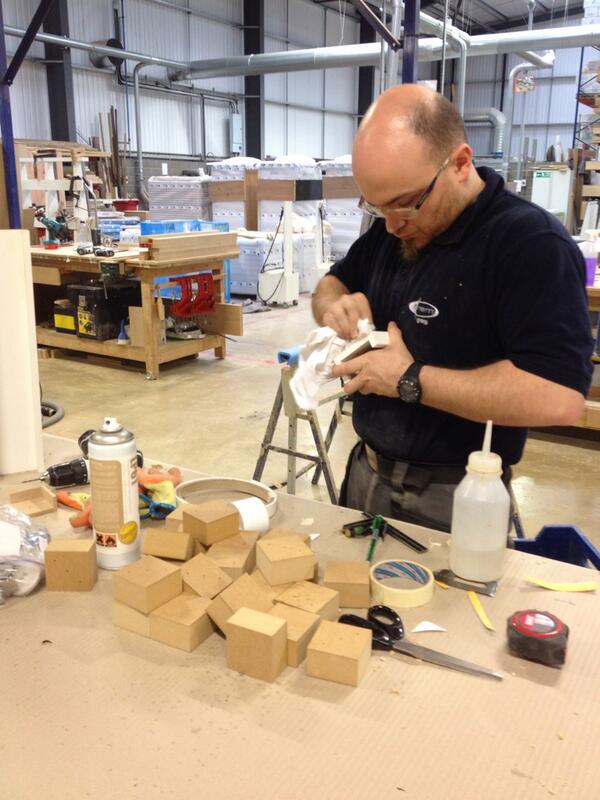 TessOner's tweet photo. Getting my shelves made for the University of Brighton Degree Show! Getting excited! @BrightonShow http://t.co/xKQSatLXfQ