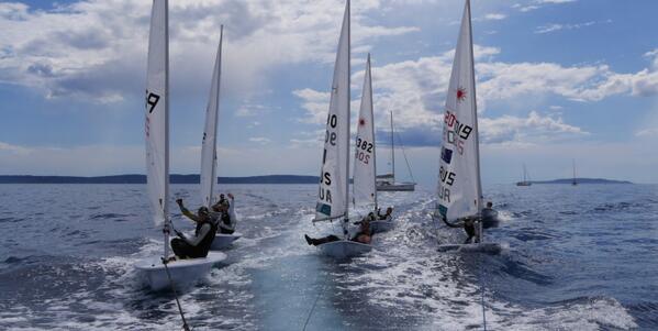micblackburn's tweet photo. Today was day 1 of racing at Laser Euros lead up event in Split, Croatia. No racing, just towing. @AusSailingTeam http://t.co/gf5KWP1P1Q