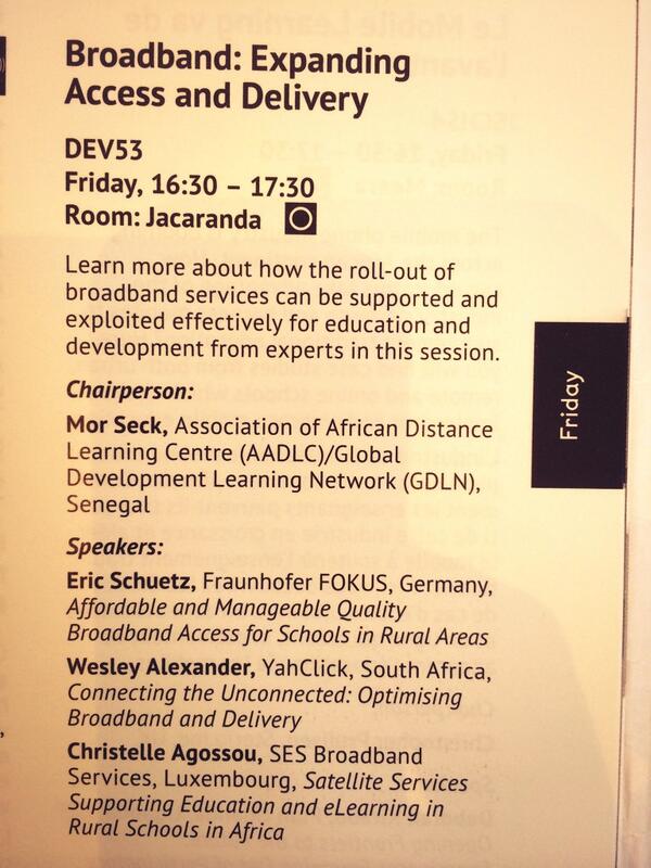 YahClickUG's tweet photo. Catch our keynote on "Connecting the unconnected" @eLAconference in room Jacaranda by @weso54 @ajombwe #eLA14 http://t.co/eREhQiRTHH