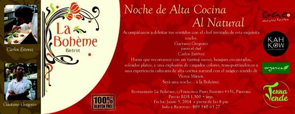 El martes de la semana que viene en <a href="/labohemebistrot/">La Bohème Bistrot</a>