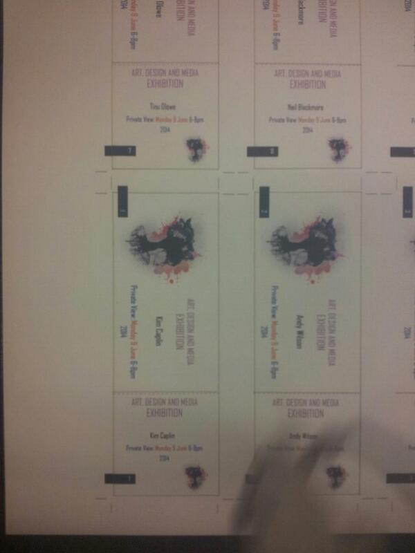 DominicWKC's tweet photo. Smell the burn. Laser cutting personalised tickets for @westking #MADshow http://t.co/VhERJkF5TJ
