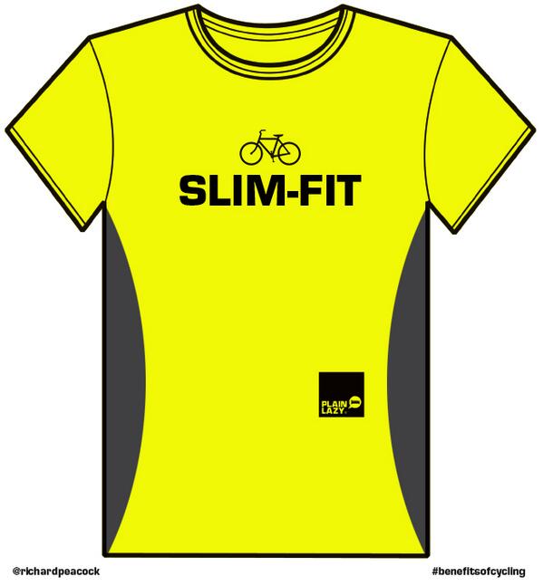 @OneMinuteBriefs @plnlzy #benefitsofcycling Slim-fit. #creative #advertising #tshirtdesign