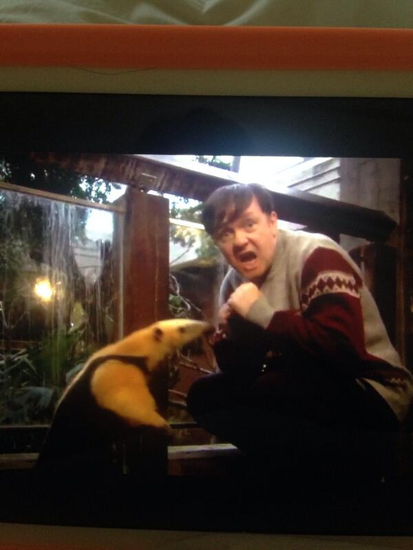 I fucking love #Derek. I wish he was a real person. I've watched this moment about 5 times now <a href="/rickygervais/">Ricky Gervais</a>