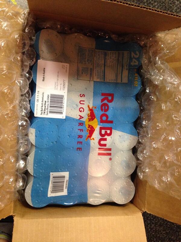 AdamSpankyEaton's tweet image. If I wasn't hyper enough...Thanks @redbull !
