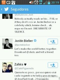 Ra_beyourself's tweet photo. Que ilusion me sigue justin en twitter!!! Creo que es el dia mas feliz de mi vida. Que ilusion!! http://t.co/T71R9w28On