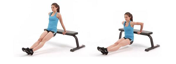 ginnasticacasa's tweet image. #BenchDips uno degli esercizi più efficaci per allenare il tricipite brachiale e i muscoli posteriori delle spalle