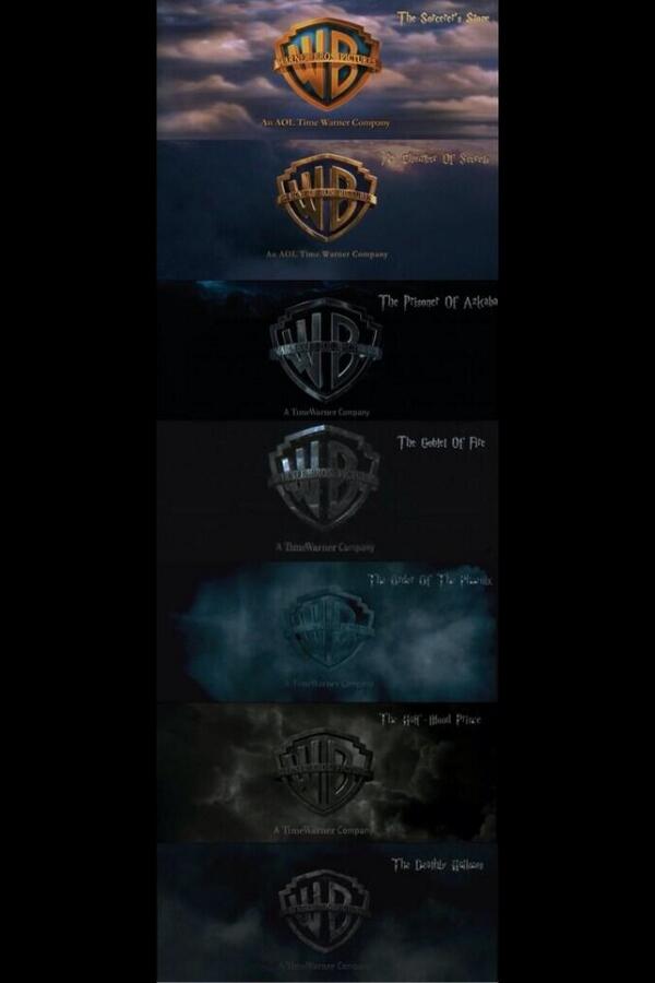 CommonPotterFan's tweet image. Every harry potter intro gets darker