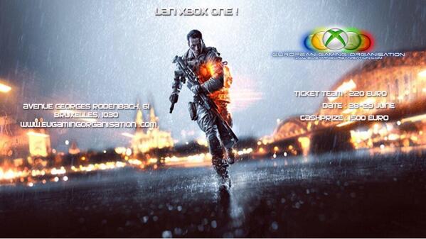 LevelBF_France's tweet photo. La Lan @eugamingorga est désormais annoncée ! Rendez-vous les 28 et 29 juin prochain pour la première Lan #BF4 Xbox ! http://t.co/VjCSzssOt1