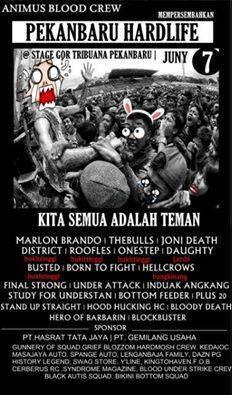 Hellcrows's tweet photo. PEKANBARU HARDLIFE 2014, 7Juni di Gor Tribuana Pekanbaru - RIAU. Jangan lupa kita juga on stage gan :) http://t.co/Stoq88GqRG