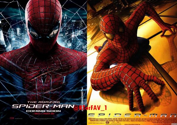 RTorFAV_1's tweet photo. REQUESTED
RT for The Amazing Spider-Man (Ongoing Movie Series) 
FAV for Spider-Man (Sam Raimi's Trilogy) http://t.co/WJiW4M39Rj