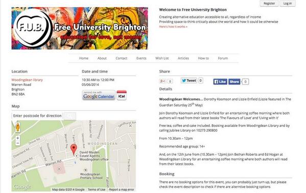 MyriadEditions's tweet image. Don't miss #LivingWithIt author @lizzieenfield at new Woodingdean library 05/06/14 with @DorothyKoomson! Free event!