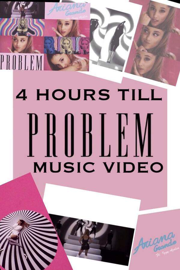 friendtolovers's tweet image. @ArianaGrande 4 hours #ProblemVideoAt4pmEST