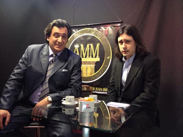 sentidostvok's tweet photo. A las 14hs estaremos en vivo con @juanImperial haciendo #amimanera en #sentidostv hoy con Hernan Frizzera http://t.co/QYB1oeh1bY