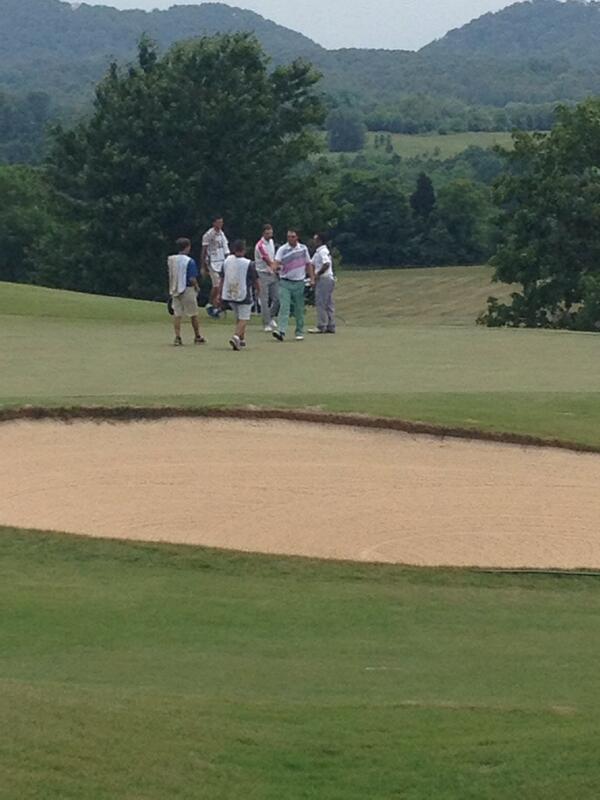 MyGogi's tweet photo. @jaywoodson81 @BRichGolf Brandon Brown finishing up their round here @ThreeRidges Classic #NGATour http://t.co/RswjdKpyv0