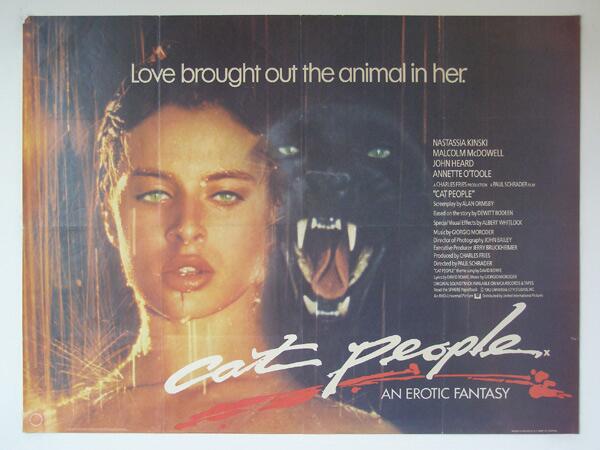 dantelechat's tweet image. Cat People.1982. @PaulSchrader #NastassjaKinski #Moroder 
#Japanes #French #American #Spanish #movie #posters
