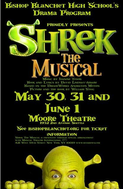 Opening tonight at #themoore: <a href="/bishopblanchet/">Bishop Blanchet HS</a>'s Spring Musical SHREK! Shows through Sunday! bit.ly/1pECPqE