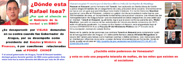linda0863's tweet image. #ConcluMAGNICIDIO2 ¿En dónde anda Rafael Isea?