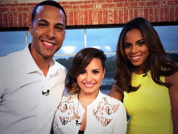 Rochelle e Marvin com Demi Lovato!