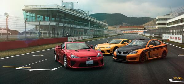 Lexus's tweet photo. Combined horsepower: 1500+. #Weekend plans: Zero. Let the fantasies begin. #LexusLFA #LexusCCSR http://t.co/Ai8x1qeTqS