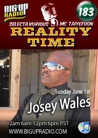 bigupradio's tweet photo. REALITY TIME Features Interview with JOSEY WALES This Sunday! http://t.co/tCkPI7dHgI
@RealityReggae @JoseyWalesJA http://t.co/4XqeKHa7qD