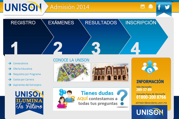 SoyUnison's tweet photo. Concluye hoy viernes 30 de mayo la etapa de registro para examen de @Primer_Ingreso http://t.co/PQMGvYnw5r #SoyUnison http://t.co/ZZeAVY6mzG