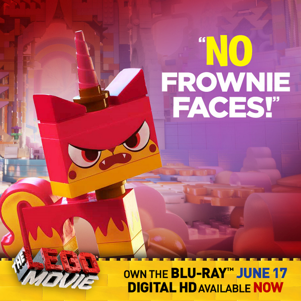 TheLEGOMovie's tweet photo. It's Friday, no frownie faces! #TheLEGOMovie http://t.co/556QgM3hk6