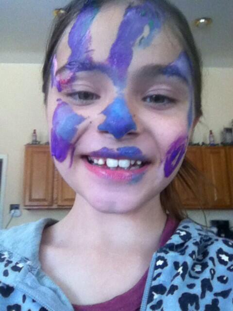 hahahahahahahahahahahahahahahahahahaha I got painted!