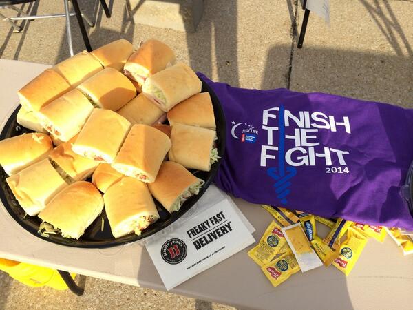 ALeeQuick's tweet image. Thank you @jimmyjohns for donating sandwiches for our Survivor tent at Relay For Life Boone County! #rflbocomo14
