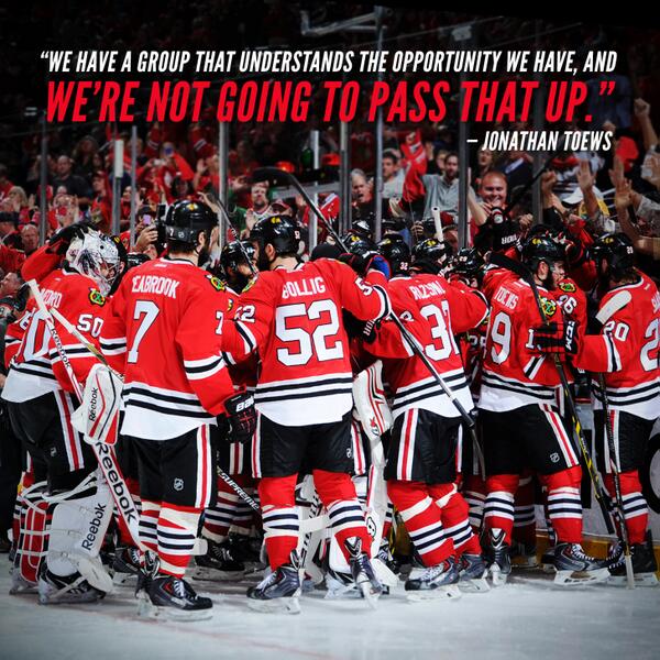 NHLBlackhawks's tweet photo. Just a few hours to go... #CHIvsLAK http://t.co/3qCxcSRVk0