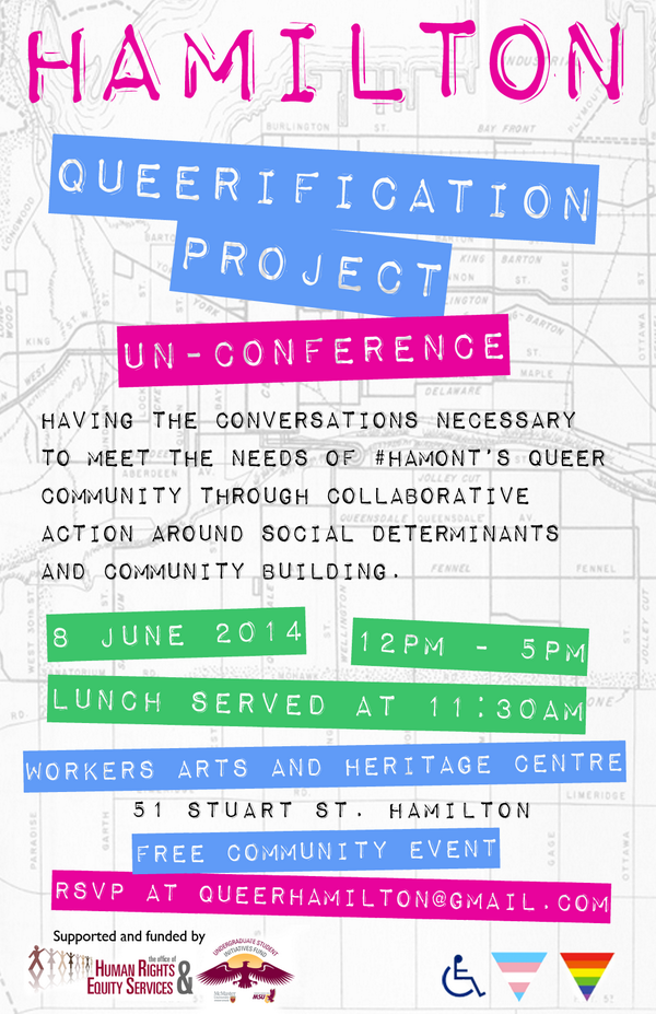 elisemilani_'s tweet photo. The Hamilton Queerification Project - unConference is June 8th. Registration is FREE. https://t.co/ANYfZiOym9 #hamont http://t.co/xFBCuGoPaI