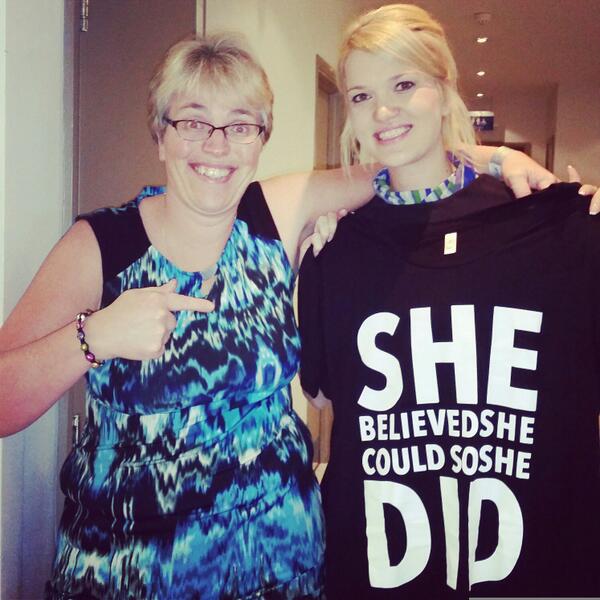 #cherishconf The receptionist wouldn't put the tshirt on haha