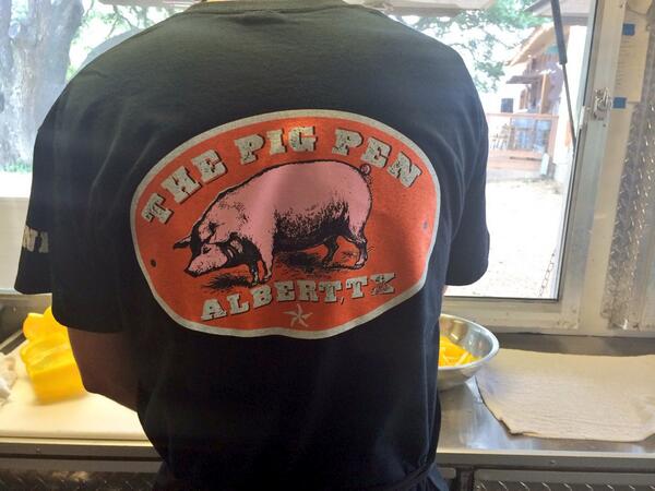 AlbertFreakinTX's tweet photo. T shirts on sale now! #PigPen http://t.co/wsPOVJI1Ld