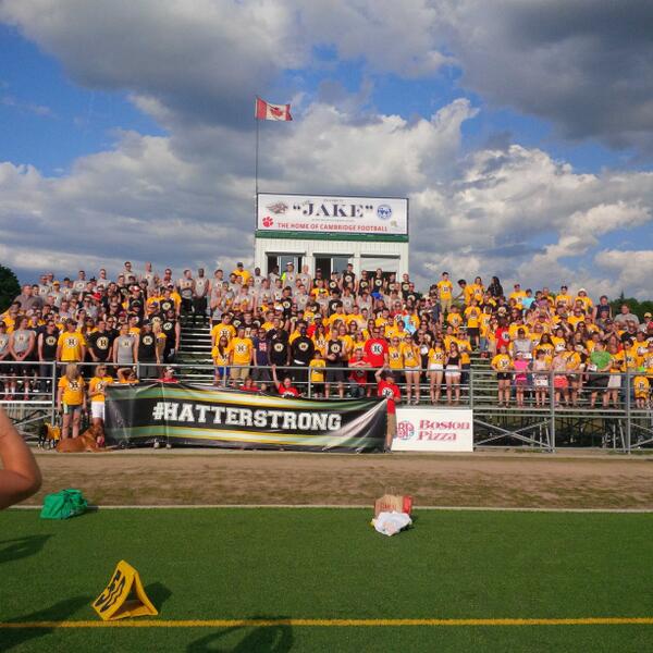 BarbaraBierman's tweet photo. We got your back @hatterstrong !! #JHSSFamily @JacobHespeler Party continues all day! http://t.co/BdRG5rLYmg